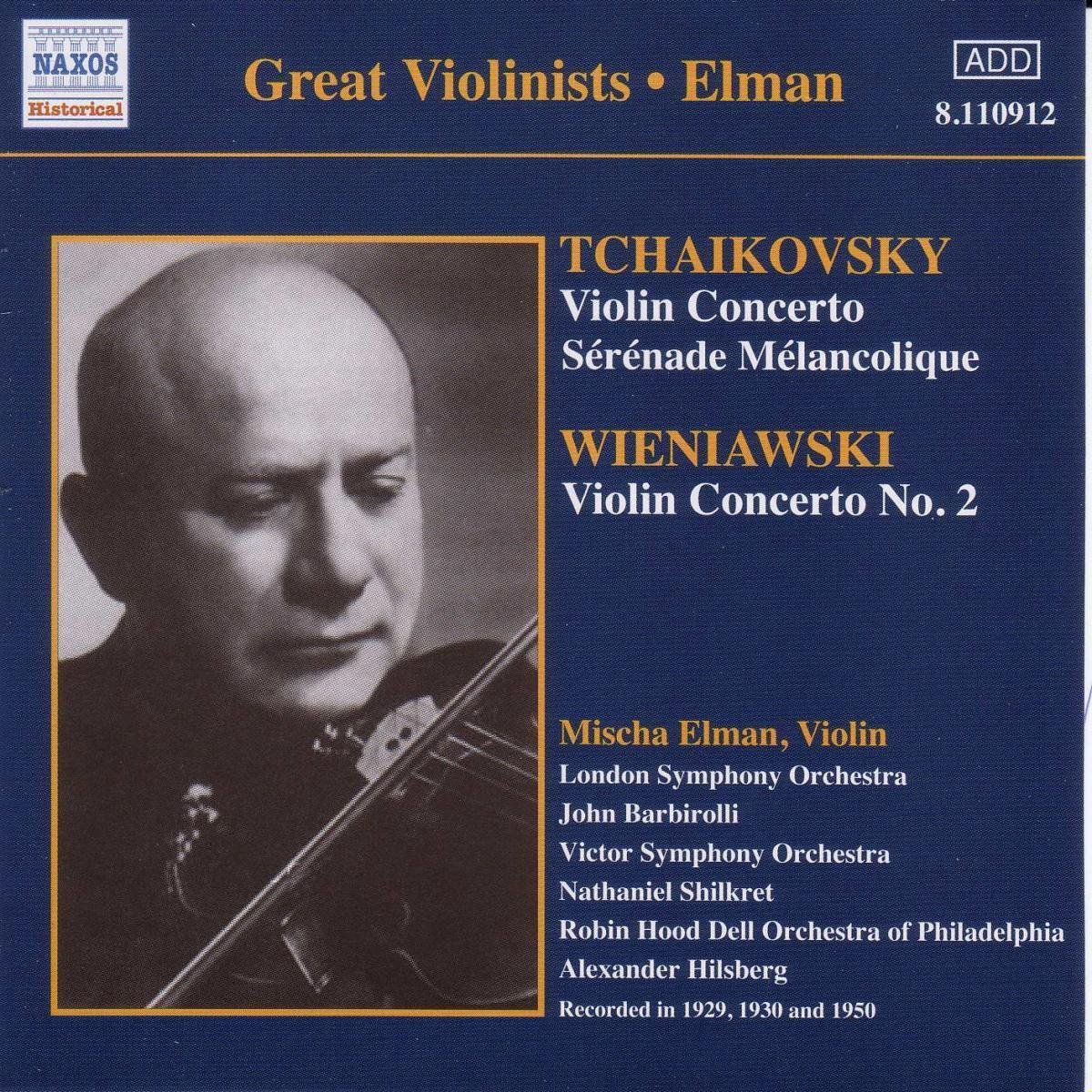 OUTHERE Great Violinists - Elman - Tchaikovsky: Violin Concerto etc; Wieniawski