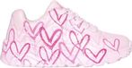 Skechers Uno Lite - Spread The Joy Meisjes Sneakers - Roze/Multicolour