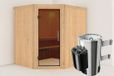 Karibu Lilja Sauna Antracietglas kachel 3,6 kW externe bediening