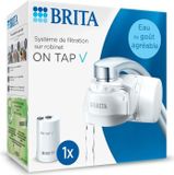 BRITA ON TAP V Filtre à eau pour le robinet, 600 litres, 4 mois, 5 adaptateurs