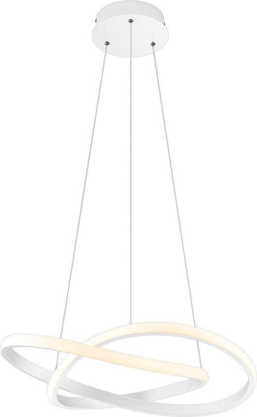 BES LED Trion Corcy LED Hanglamp - 27W - 4000K - Dimbaar - Rond - Wit - Aluminium