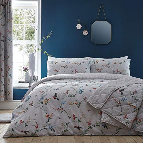 Dreams & Drapes Dreams & Drapes Mansfield Onderhoudsvriendelijke beddengoedset, 52% polyester, 48% katoen, grijs, Super King