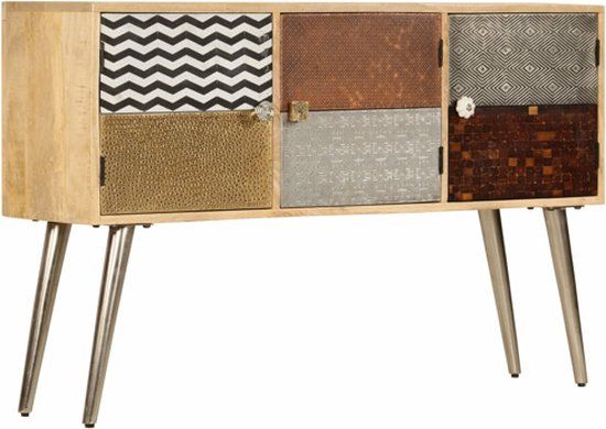 vidaXL Dressoir 120x30x75 cm massief mangohout