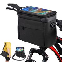 Fahrradlenkertasche - Wasserdicht - 21 x 10,5 x 18 cm - Mit Handyhalterung