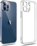 ShieldCase telefoonhoesje geschikt voor Apple iPhone 12 hoesje met camerabescherming - transparant