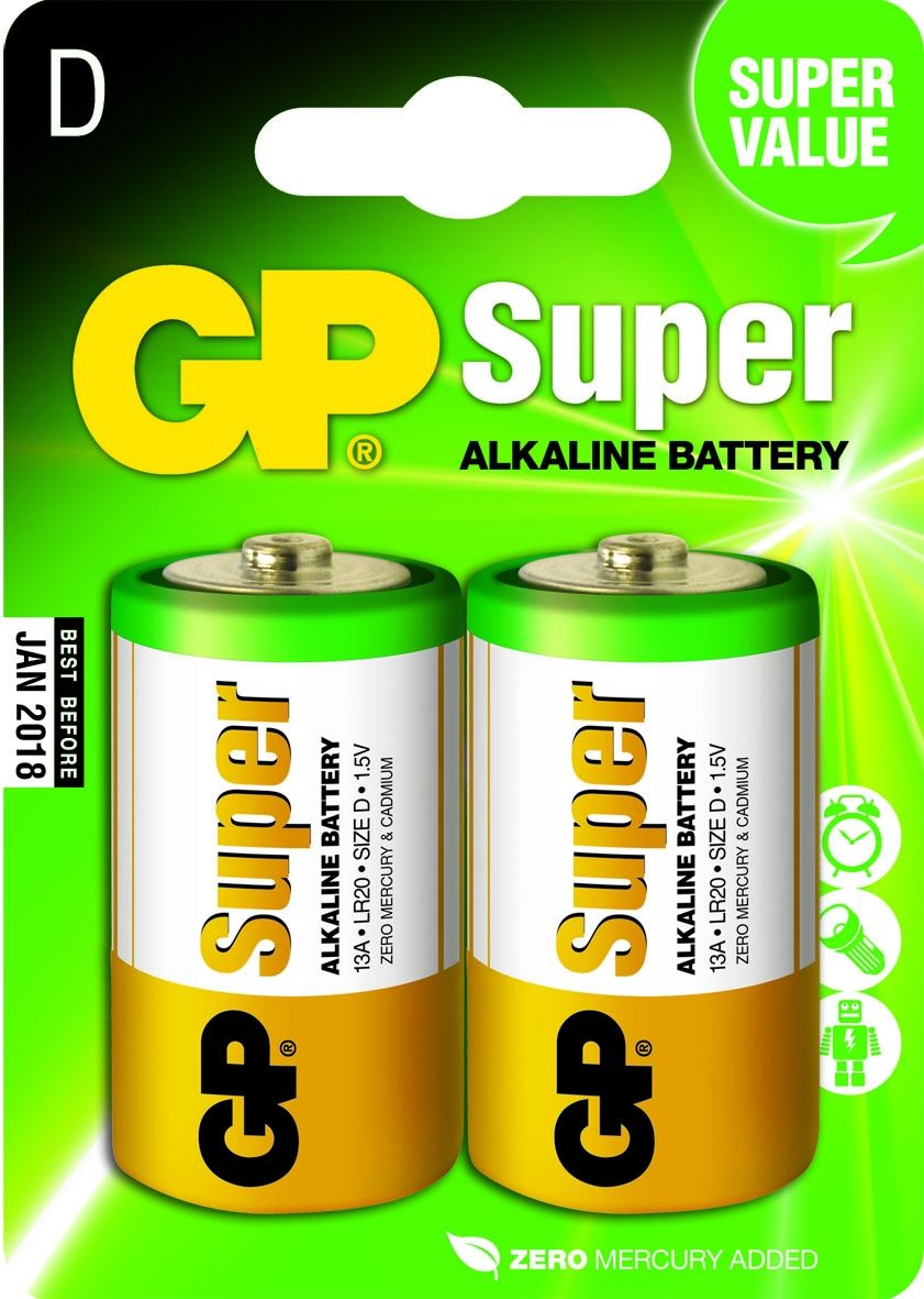 GP Batteries Super Alkaline D - 2 stuks