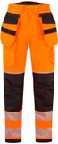 Portwest PW3 Vlamvertragende Modaflame Hi-Vis winterbroek met holsterzakken FR427 - Oranje/Zwart - XXXL