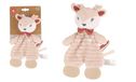DODO D'AMOUR - Bijtspeeltje - Konijn - 053976 - Bruin - Knuffeldoekje - Geboorte - Knuffel - Baby - Troostend - Zacht - Wasbaar - 25 cm x 10 cm - Vanaf 0 maanden
