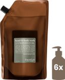 Jean & Len Handen & lichaam Vloeibare zeep Navulzak Gember, Rozemarijn 1500 ml