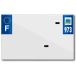 Top Plaq Blanco PVC nummerplaatstrip Top Plaq Dep.973