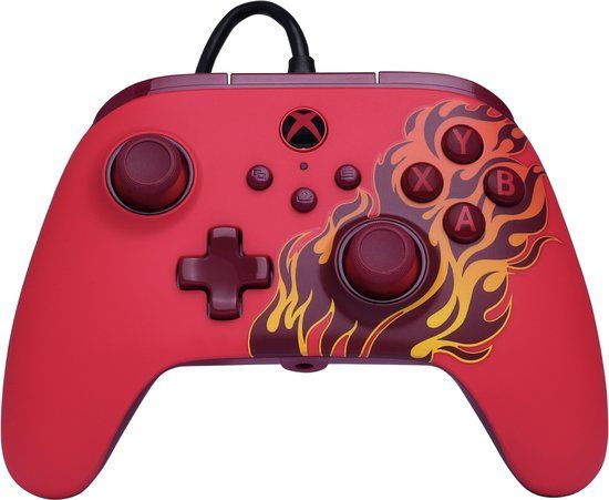 PowerA Advantage Bedrade Controller voor Xbox Series X|S - Rood vuur