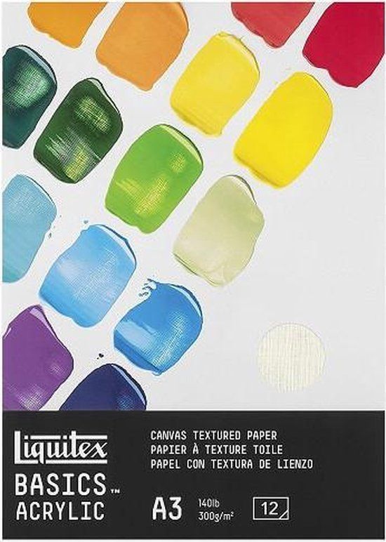 Liquitex Acrylic Papier A3 - 300 g - Wit - 12 stuks