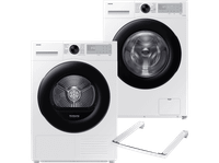 Samsung Ww80cgc04aahen Samsung Dv90dg52a0ahen Wasmachine & Droger Met Stapelkit Bundel