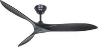 Casafan Eco Airscrew 152 MS-MS Ventilateur de plafond Noir mat avec pales noires 152 cm