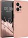 kwmobile metallic telefoonhoesje van TPU - geschikt voor Xiaomi Redmi Note 12 Pro 5G - Flexible case voor smartphone - In metallic roségoud