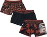 Rock Rebel by EMP zwarte tri-pack boxershorts met print - Heren - XL