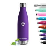 Roestvrijstalen drinkfles, 500 ml, lekvrije thermosfles, geschikt voor koolzuurhoudende dranken, vacuüm thermoskan, thermosfles, BPA-vrij, waterfles voor bubbels, school, outdoor, bubbels, camping