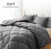 Nova Bedtextile BV Sleep Comfy - Deluxe 2-in-1 All Year Dekbed - 140x200 cm - Smoked Pearl - avec 1 taie d'oreiller 60x70 cm