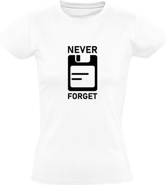 Sol's Never forget Dames T-shirt - Wit - Maat L