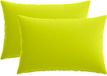 vidaXL Kussen Lichtgroen 50 x 80 cm Polyester (2 stuks)