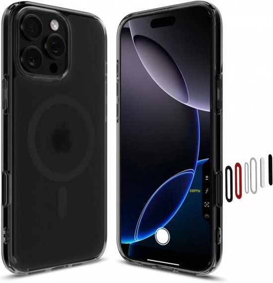 Spigen Ultra Hybrid T MagFit Hoesje Geschikt voor Apple iPhone 16 Pro - Frosted Zwart