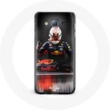 Maniacase Hoesje voor Samsung Galaxy J5 2016 Formule 1 Max Verstappen F1 Coureur Red Bull RB15