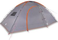 vidaXL Tent - 8-persoons - waterdicht - grijs en oranje