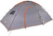 vidaXL Tent - 8-persoons - waterdicht - grijs en oranje