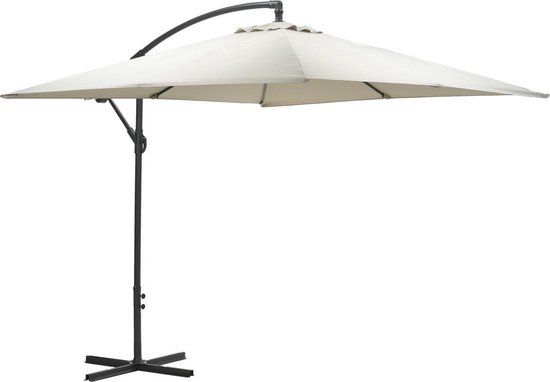 Garden Impressions Corfu Square Parasol - 250x250cm - Dark Grey/Sand