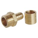 Vaste BT SELECTION Vaste schroefdraad Slip Reducing Coupler PEX/Diameter 12-12X17 (3/8 Inch)/draad (Mannelijk)