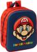 Super Mario Sac à dos d'école Rouge Bleu marine 22 x 27 x 10 cm