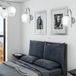 GLEN Applique murale chrome, abat-jour blanc