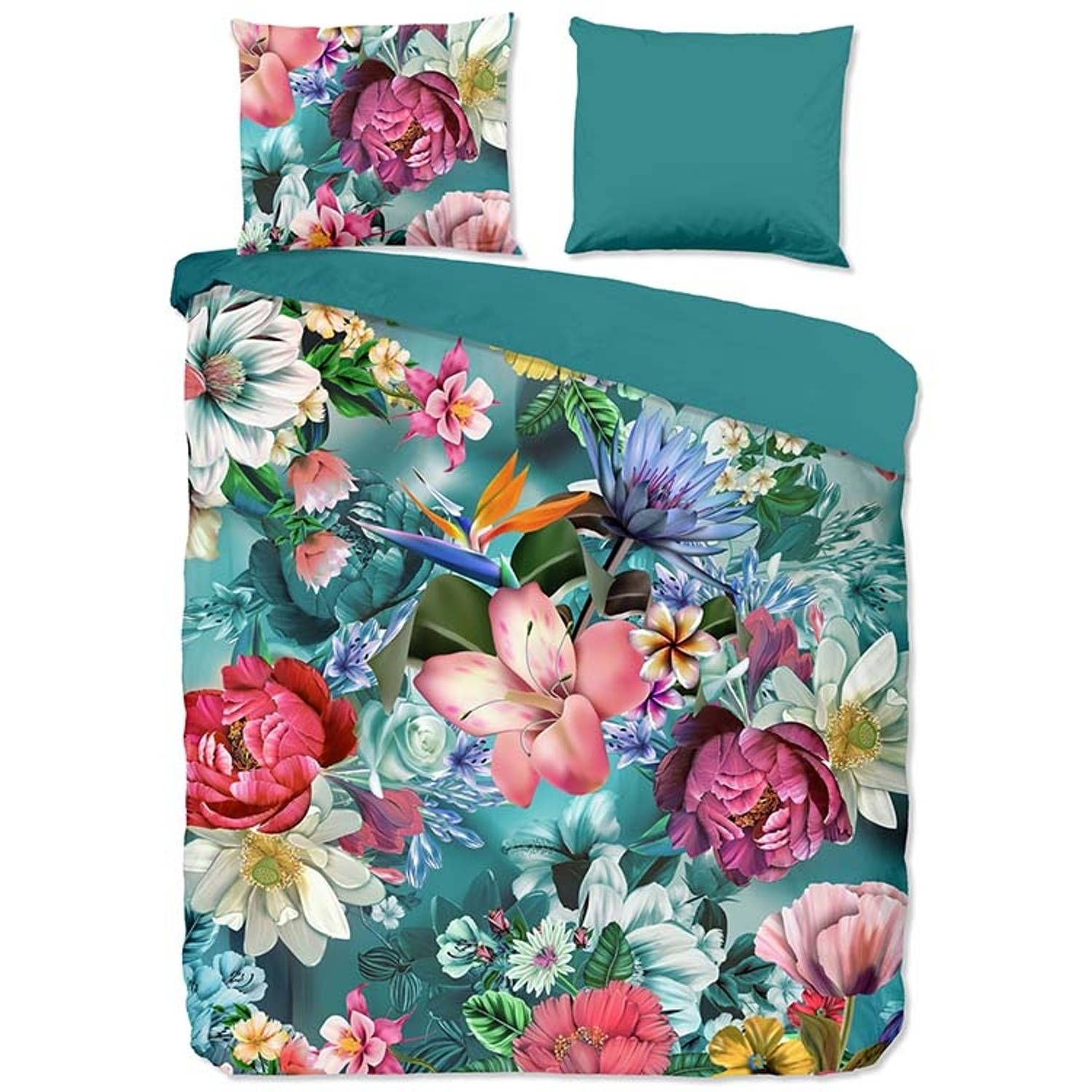 Good Morning Tiandra dekbedovertrek - Lits-Jumeaux (240x200/220 cm) - Katoen - Multi