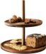 OTIX Étagère - 2 Laags - Serveertoren - Bois - Serveerschalen - High Tea