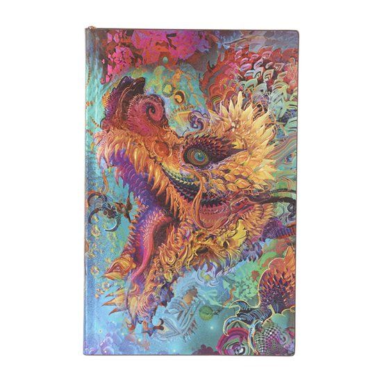 Carnet Paperblanks Android Jones Collection Humming Dragon Maxi Dot-Grid Softcover Flexi Journal