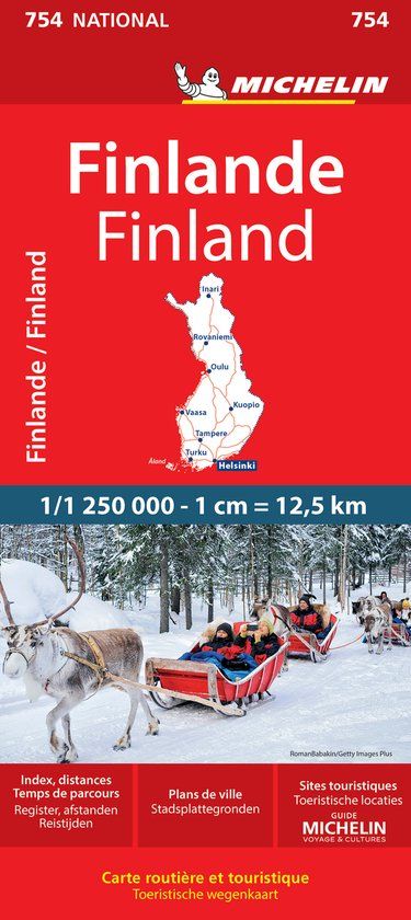 Michelin Nationale kaarten Michelin - Michelin Wegenkaart 754 Finland