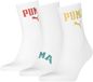 Puma Logo Crew Chaussettes Courtes 3 Paires Blanc EU 43-46