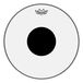 Remo drumvel CS Ambassador Transparant met Black Dot - 15" CS-0315-10