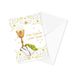 LINA OFFICINE GRAFICHE CREATIVE Kaart voor communie en vormsel, bloemendesign met gouden kelk, 14,8 x 10,5 cm, met envelop