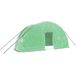 Serre avec cadre en acier vert 12 m² 6x2x2,85 m
