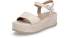 Tamaris - Dames - Plateau sandalen - Beige - Maat 41