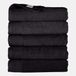 The One Serviette de bain - 70x140 cm - 5 pièces - Qualité hôtelière - 450 g/m² - 100% Coton peigné - Noir