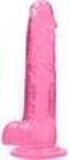 Realrock 6" Pink Realistic Dildo with Balls - Bendable, Suction Cup, 31mm Diameter
