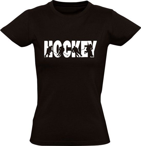 Sol's IJshockey Dames T-shirt Zwart - Maat S