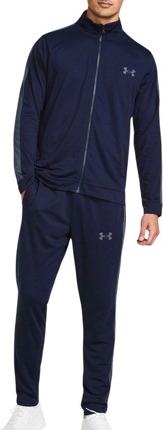 Under Armour UA Rival Knit Track Suit Heren Trainingspak - Navy - Maat L