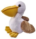 Wild Republic Pocketkins Eco Pelikaan, pluche dier, 12 cm