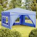 Prolenta Maison Exclusive Opvouwbare partytent met zijwanden, blauw, 3x3 meter