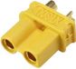 Reely RE-6619107 Batterie stekker XT30U, 2 mm bus Verguld, Soldeerbaar 1 stuk(s)