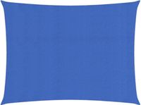vidaXL Zonnezeil 160 g/m² 2x3 m HDPE blauw