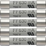 Testo 0590 0007 Zekering Multimeterzekering, 5-delige set reservezekeringen 630 mA/600 V 1 stuk(s)